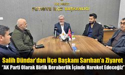 Salih Dündar’dan İlçe Başkanı Sarıhan’a Ziyaret