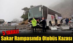 Sakar Rampasında Otobüs Kazası: 5 Yaralı