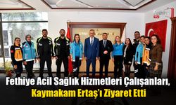 Sağlık Çalışanlarından Kaymakam Ertaş’a Ziyaret