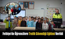 Fethiye'de Öğrencilere Trafik Güvenliği Eğitimi Verildi