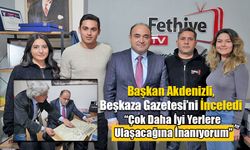 Başkan Akdenizli, Beşkaza Gazetesi’ni İnceledi