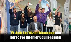 Datça'da 19. Açık Kış Yüzme Maratonu'nda Dereceye Girenler Ödüllendirildi