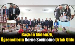 Başkan Akdenizli, Öğrencilerin Karne Sevincine Ortak Oldu