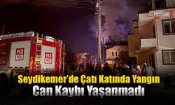 Seydikemer’de Çatı Katında Yangın