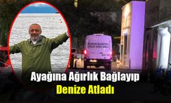 Ayağına Ağırlık Bağlayıp Denize Atladı