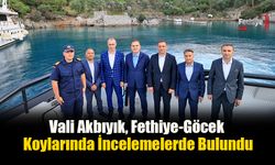 Vali Akbıyık, Fethiye-Göcek Koylarında İncelemelerde Bulundu