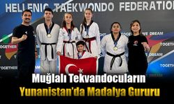 Muğlalı Tekvandocuların Yunanistan’da Madalya Gururu