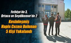 Kesinleşmiş Hapis Cezası Bulunan 5 Kişi Yakalandı