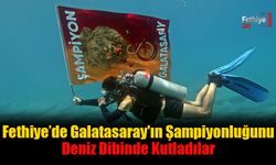 Fethiye’de Dalgıçlardan Deniz Altında Şampiyonluk Kutlaması