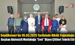 Seydikemer'de 05.05.2025 Tarihinde Nikâh Yoğunluğu