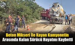 Beton Mikseri İle Kayan Kamyonetin Arasında Kalan Sürücü Hayatını Kaybetti