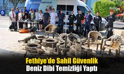 Fethiye’de Sahil Güvenlik Deniz Dibi Temizliği Yaptı