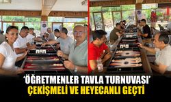Fethiye'deki Öğretmenler Tavla Turnuvası, Çekişmeli Ve Heyecanlı Geçti