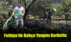 Fethiye’de Bahçe Yangını Korkuttu