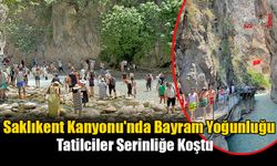 Saklıkent Kanyonu'nda Bayram Yoğunluğu