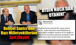 Behçet Saatcı’dan Bazı Milletvekillerine Sert Eleştiri