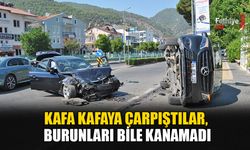 Kafa Kafaya Çarpıştılar, Burunları Bile Kanamadı