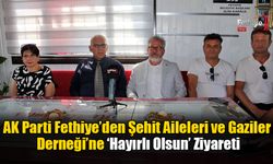 AK Parti Fethiye’den Şehit Aileleri ve Gaziler Derneği’ne ‘Hayırlı Olsun’ Ziyareti