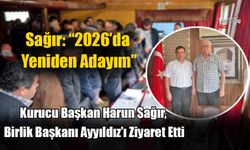 Kurucu Başkan Harun Sağır, Birlik Başkanı Ayyıldız’ı Ziyaret Etti