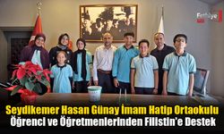 Seydikemer Hasan Günay İmam Hatip Ortaokulu Öğrenci ve Öğretmenlerinden Filistin'e Destek
