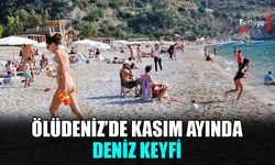 Ölüdeniz'de Kasım Ayında Deniz Keyfi