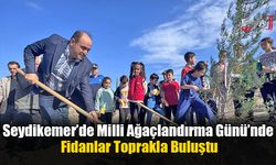 Seydikemer’de Milli Ağaçlandırma Günü’nde Fidanlar Toprakla Buluştu
