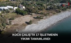 Koca Çalış’ta 17 İşletmenin Yıkımı Tamamlandı