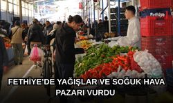Fethiye’de Yağışlar Ve Soğuk Hava Pazarı Vurdu