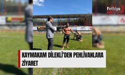 Kaymakam Dilekli’den Pehlivanlara Ziyaret