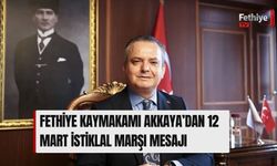 Fethiye Kaymakamı Akkaya’dan 12 Mart İstiklal Marşı Mesajı