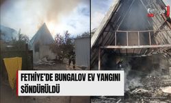 Fethiye’de Bungalov Ev Yangını Söndürüldü