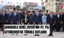 Çanakkale Deniz Zaferi’nin 111. Yılı Seydikemer’de Törenle Kutlandı