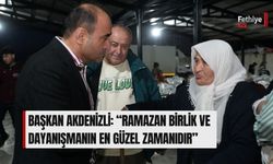 Başkan Akdenizli: “Ramazan Birlik Ve Dayanışmanın En Güzel Zamanıdır”