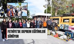 Fethiye’de Deprem Eğitimleri Sürüyor