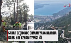 Sakar Geçidinde Orman Yangınlarına Karşı Yol Kenarı Temizliği