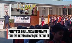 Fethiye’de Okullarda Deprem ve Tahliye Tatbikatı Gerçekleştirildi