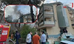 Marmaris'te Çatı Katı Yangını: Mahsur Kalan Bir Kişi Kurtarıldı