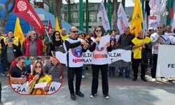 Fethiye'de Eğitim Sendikalarından İş Bırakma Eylemi