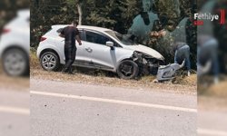 Direksiyon Hakimiyetini Kaybeden Araç Yoldan Çıktı