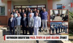 Kaymakam Akkaya’dan Polis, İtfaiye ve Şehit Ailesine Ziyaret