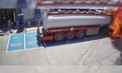 Fethiye’deki Tanker Yangınının Güvenlik Kamera Kayıtları Ortaya Çıktı
