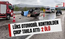 Lüks Otomobil Kontrolden Çıkıp Takla Attı: 2 Ölü