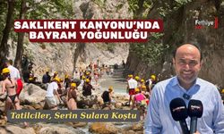 Saklıkent Kanyonu'nda Bayram Yoğunluğu