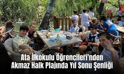 Ata İlkokulu Öğrencilerinden Akmaz Halk Plajında Yıl Sonu Şenliği