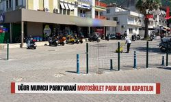 Uğur Mumcu Parkı'ndaki Motosiklet Park Alanı Kapatıldı