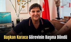Başkan Karaca Görevinin Başına Döndü