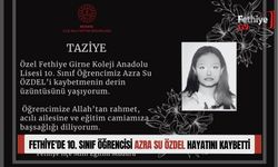 Fethiye'de 10. Sınıf Öğrencisi Azra Su Özdel, Hayatını Kaybetti