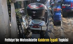 Fethiye’de Motosikletle Kaldırım İşgali Tepkisi