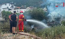 Fethiye Eski Cezaevi Arazisinde Yangın Paniği