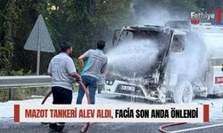 Mazot Tankeri Alev Aldı, Facia Son Anda Önlendi